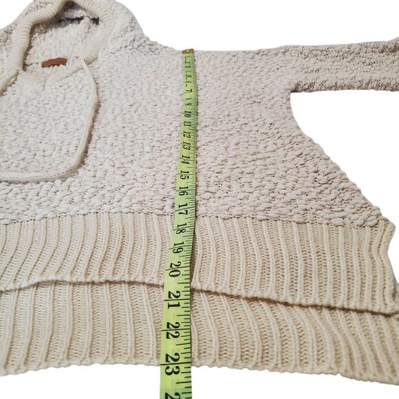 POL Beige Popcorn Chenille Hooded Sweater Size XL - Picture 13 of 14